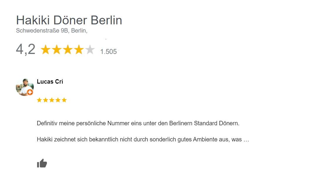 Hakiki Döner Berlin